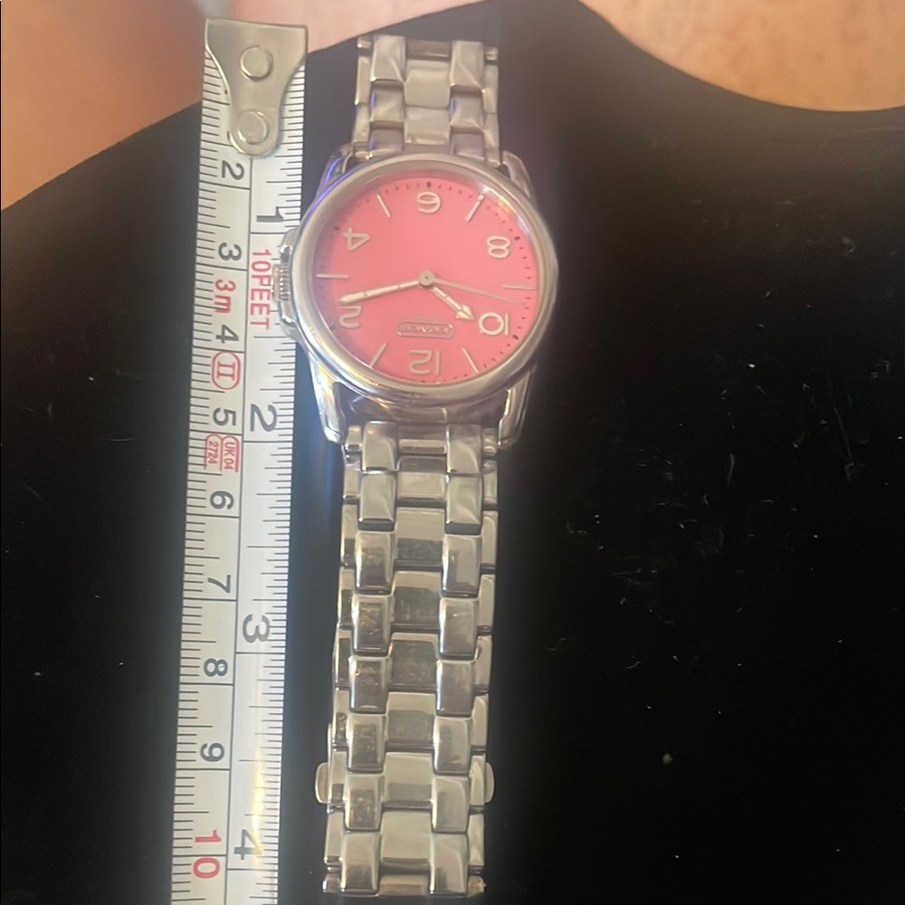 Stunning  Coach Silver Watch with Pink Dial - Picture 3 of 3